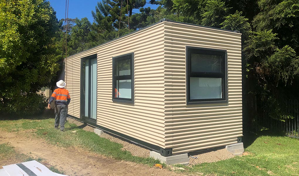 Mark IV container home project in Raleigh, New South Wales