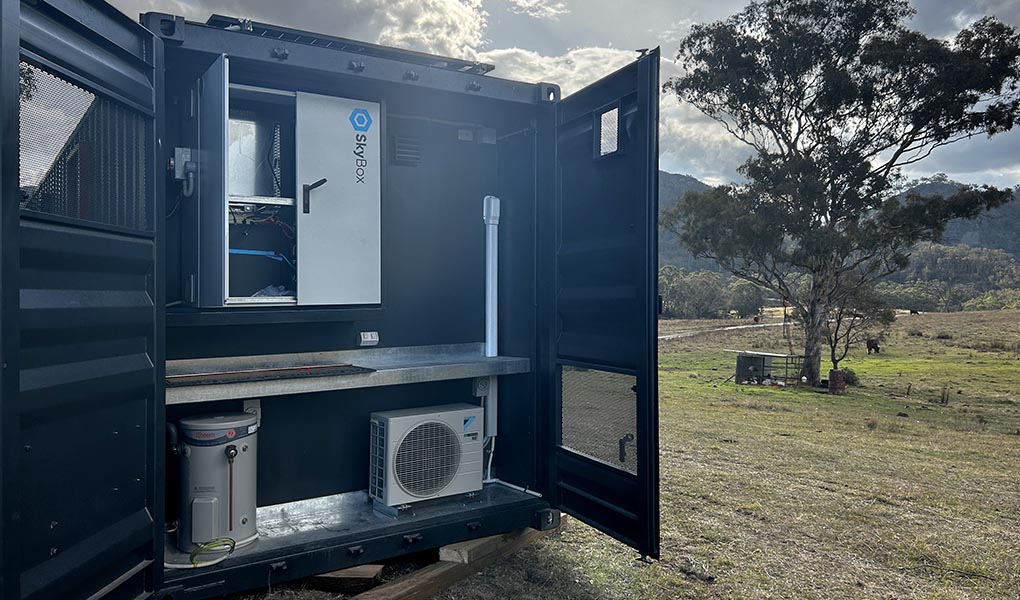 Mark VI container home project in South Bowenfels, New South Wales