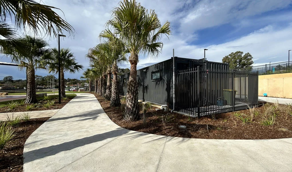 Mark Twins container home project at Billabong Parklands, New South Wales