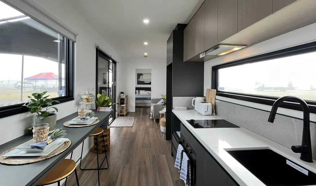 Mark VI container home project in Shanes Park, New South Wales